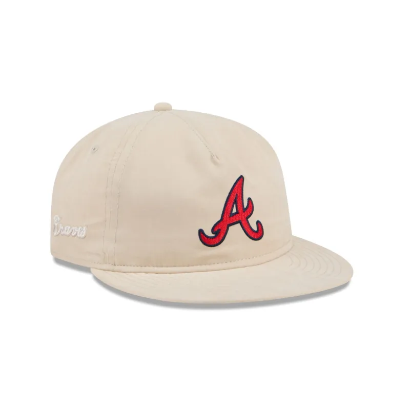 Atlanta Braves Brushed Nylon Retro Crown 9FIFTY Adjustable Hat sold by New Era