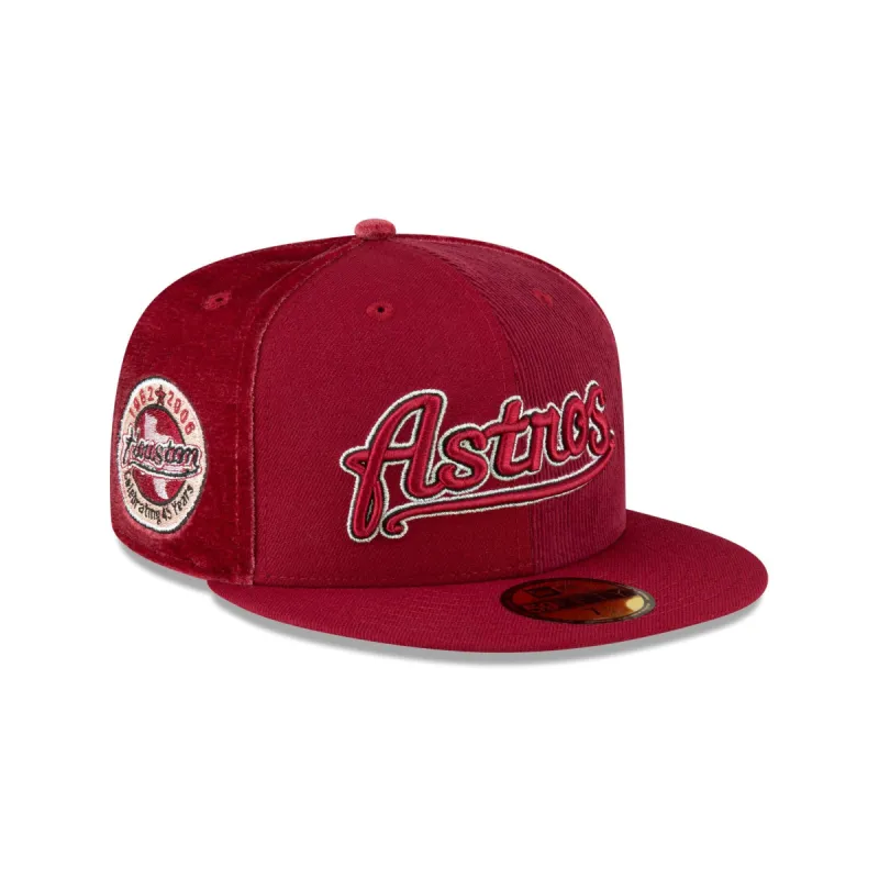 Just Caps Tri-Panel Houston Astros 59FIFTY Fitted Hat sold by New Era