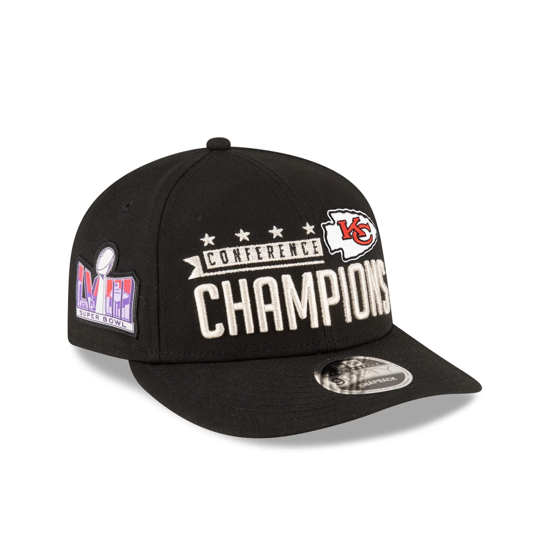 Kansas City Chiefs 2023 Conference Champions Locker Room Low Profile 9FIFTY Snapback Hat sold by New Era