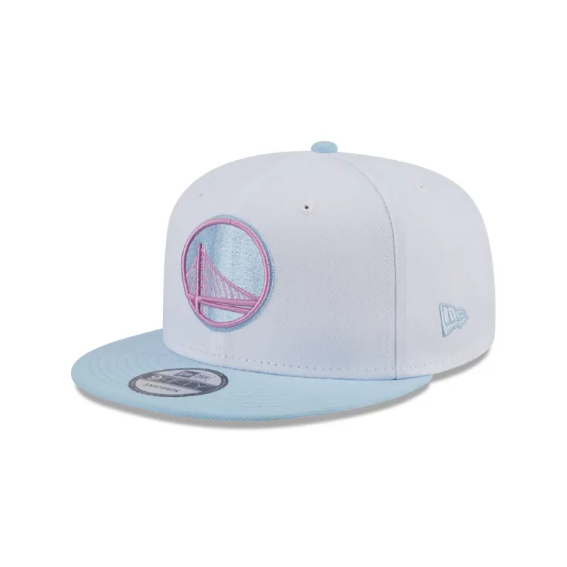 Golden State Warriors Color Pack White 9FIFTY Snapback Hat sold by New Era