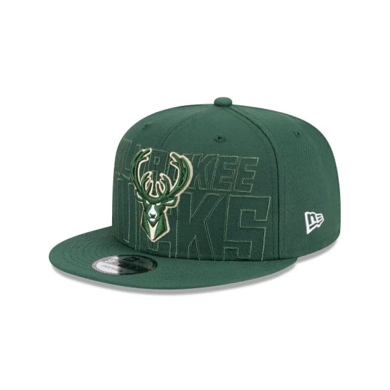Milwaukee Bucks NBA Authentics On-Stage 2023 Draft 9FIFTY Snapback Hat sold by New Era