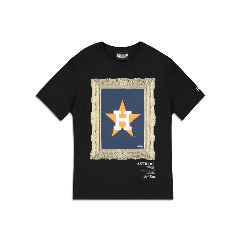 Houston Astros Curated Customs Black T-Shirt sold by New Era