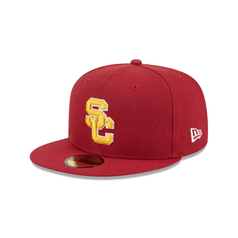 USC Trojans Red 59FIFTY Fitted Hat made by New Era