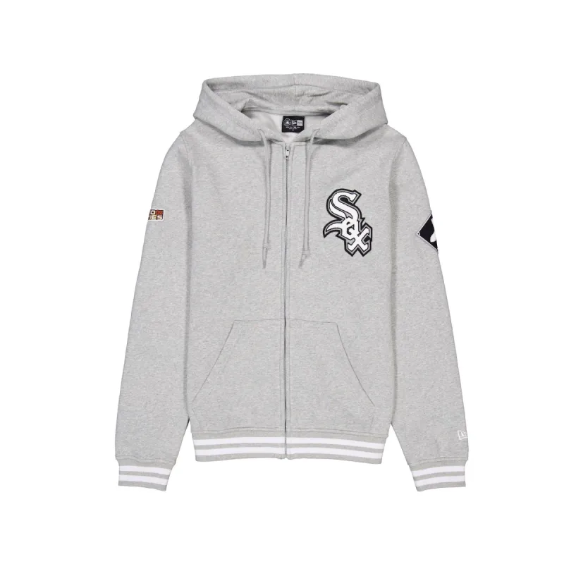 Chicago White Sox Gray Logo Select Full-Zip Hoodie sold by New Era