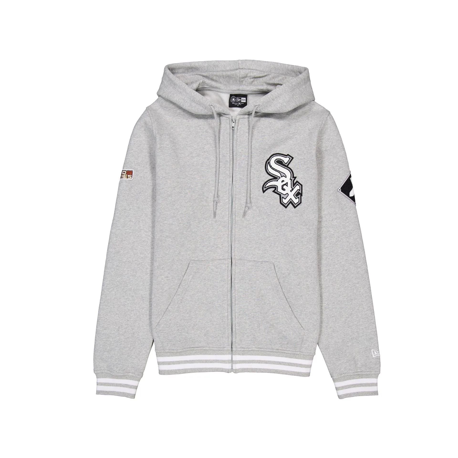 Chicago White Sox Gray Logo Select Full-Zip Hoodie sold by New Era