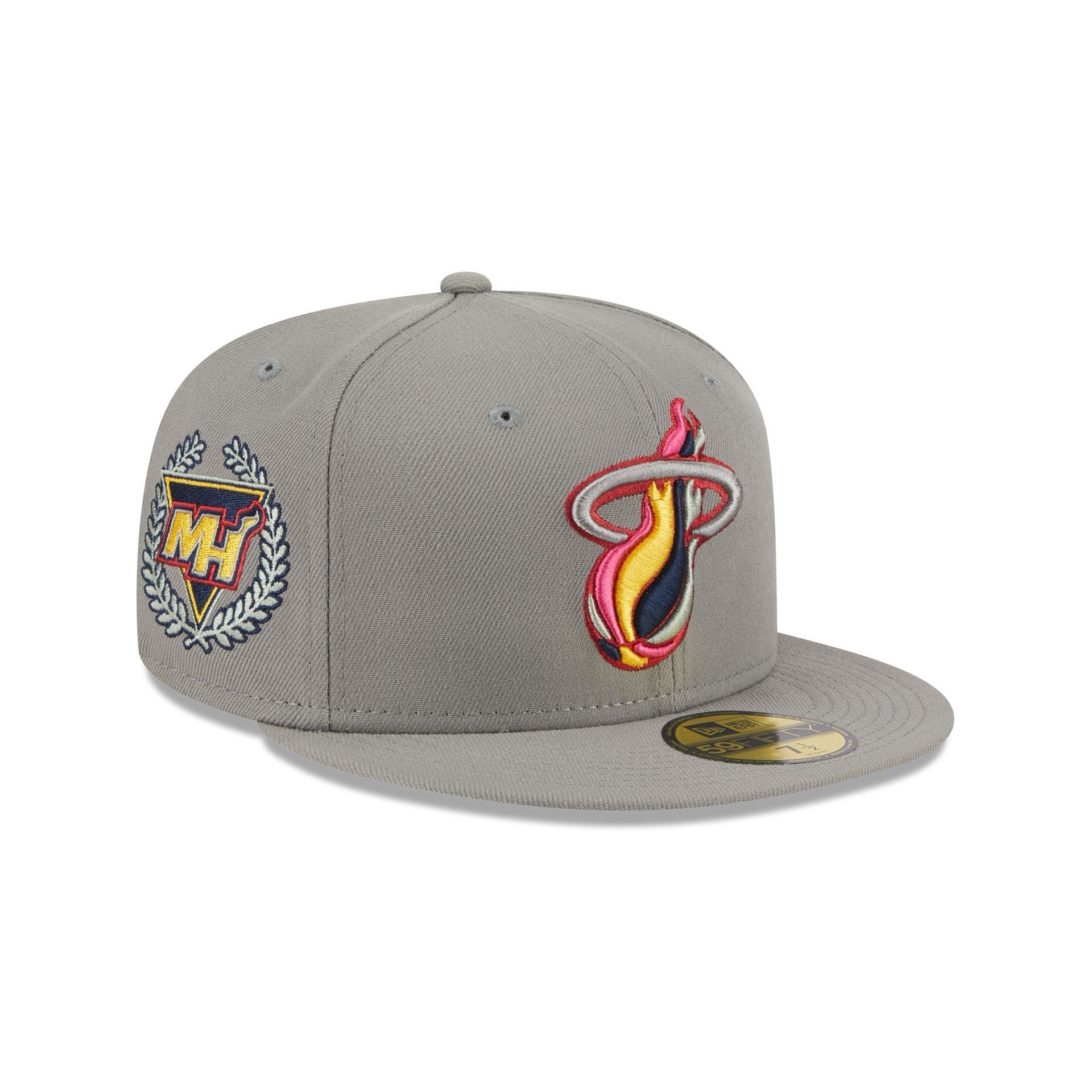 Miami Heat Color Pack Gray 59FIFTY Fitted Hat sold by New Era