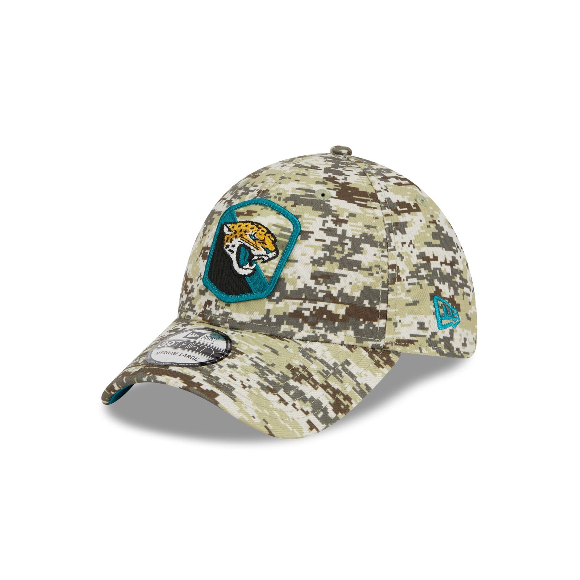 Jacksonville Jaguars 2023 Salute to Service Camo 39THIRTY Stretch Fit Hat sold by New Era product image thumbnail 3