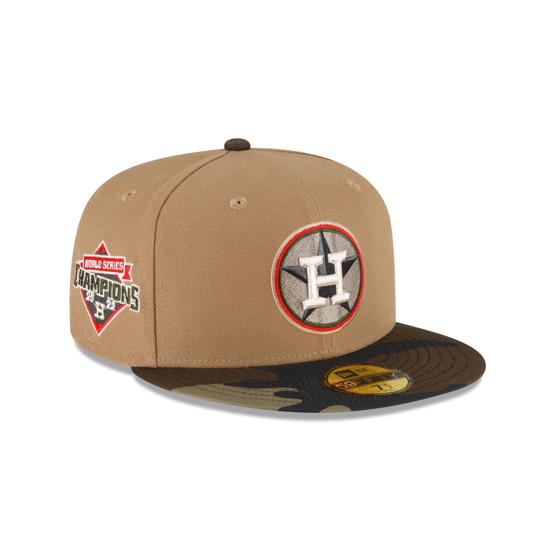 Just Caps Camo Khaki Houston Astros 59FIFTY Fitted Hat sold by New Era