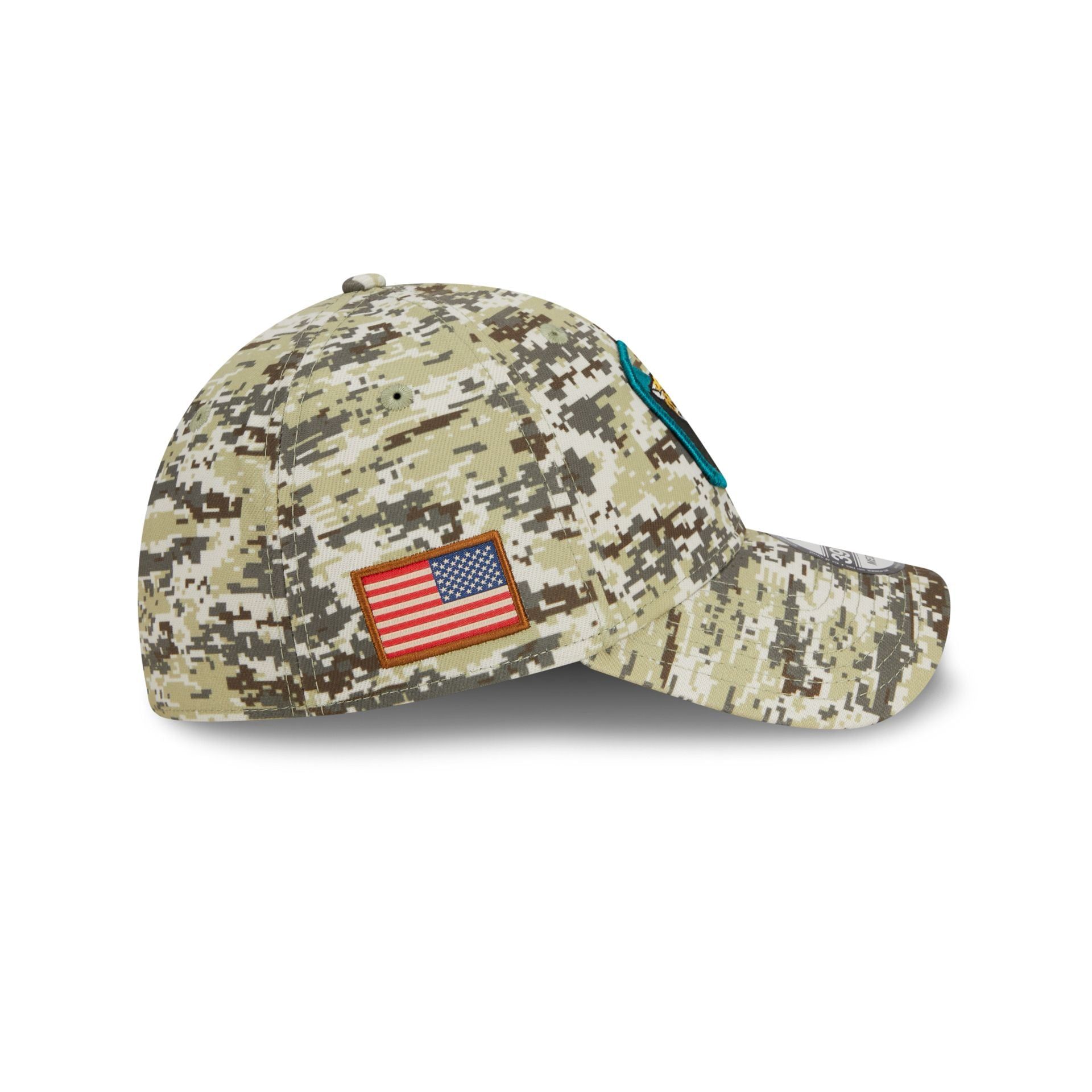 Jacksonville Jaguars 2023 Salute to Service Camo 39THIRTY Stretch Fit Hat sold by New Era product image thumbnail 4