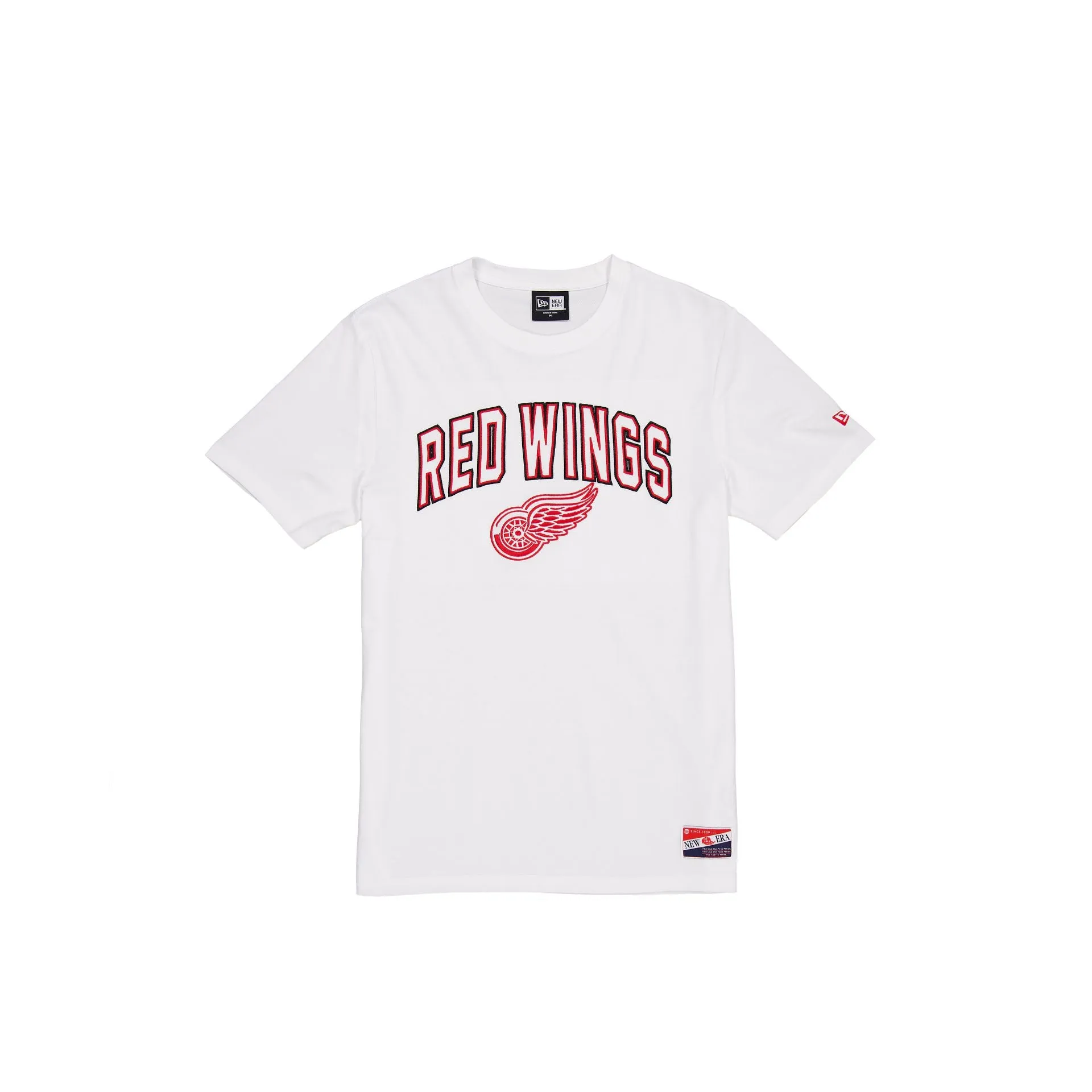 Detroit Red Wings Throwback White T-Shirt sold by New Era