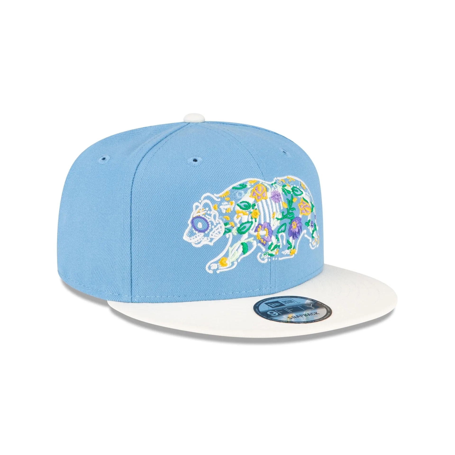 Day of the Dead Bear Sky Blue 9FIFTY Snapback Hat sold by New Era product image thumbnail 3