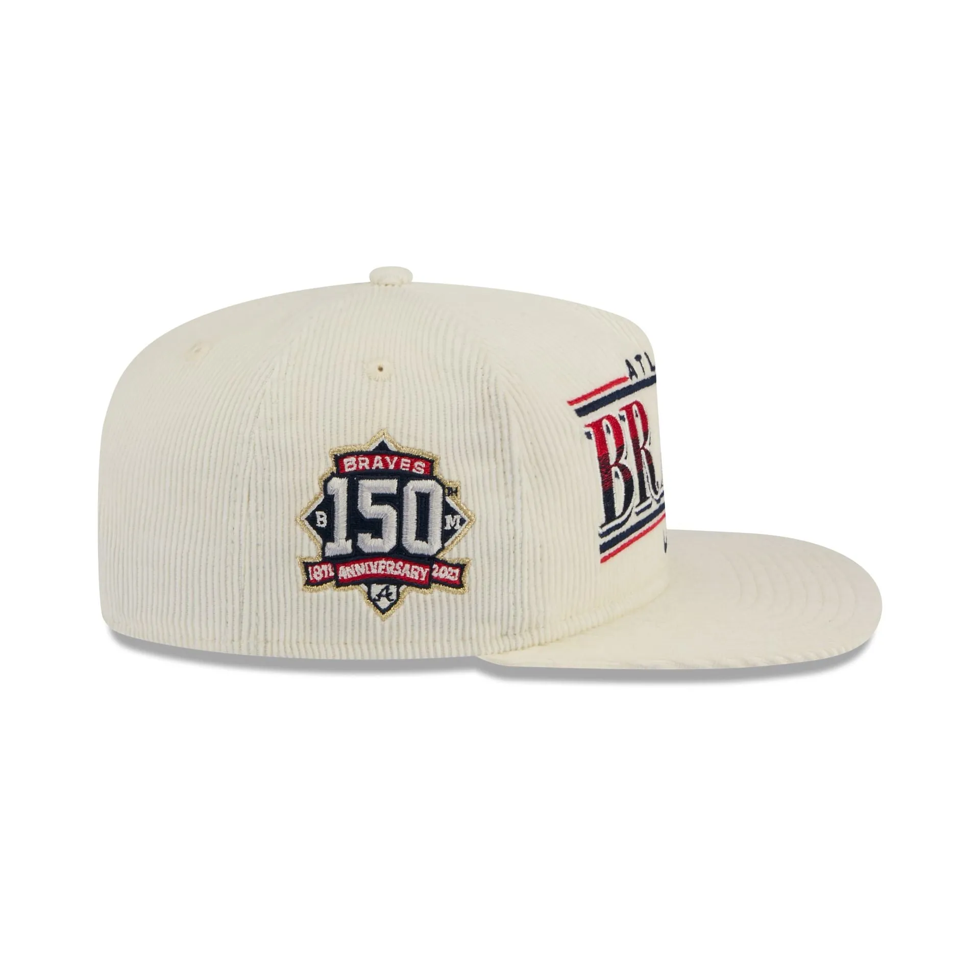 Atlanta Braves Throwback Corduroy Golfer Hat sold by New Era product image thumbnail 4