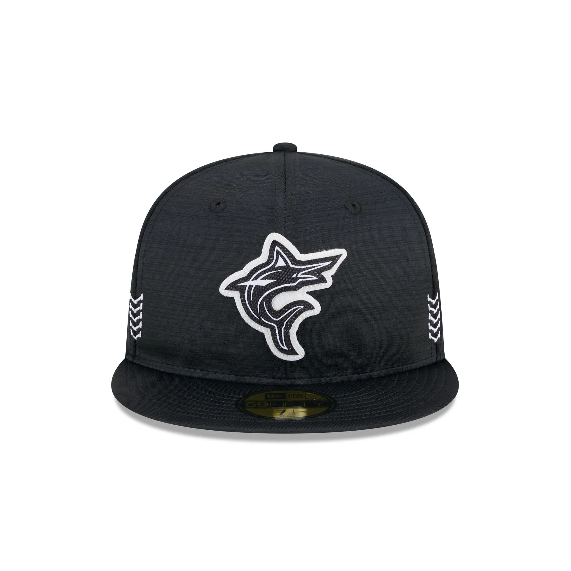 Miami Marlins 2024 Clubhouse Black 59FIFTY Fitted Hat sold by New Era product image thumbnail 2