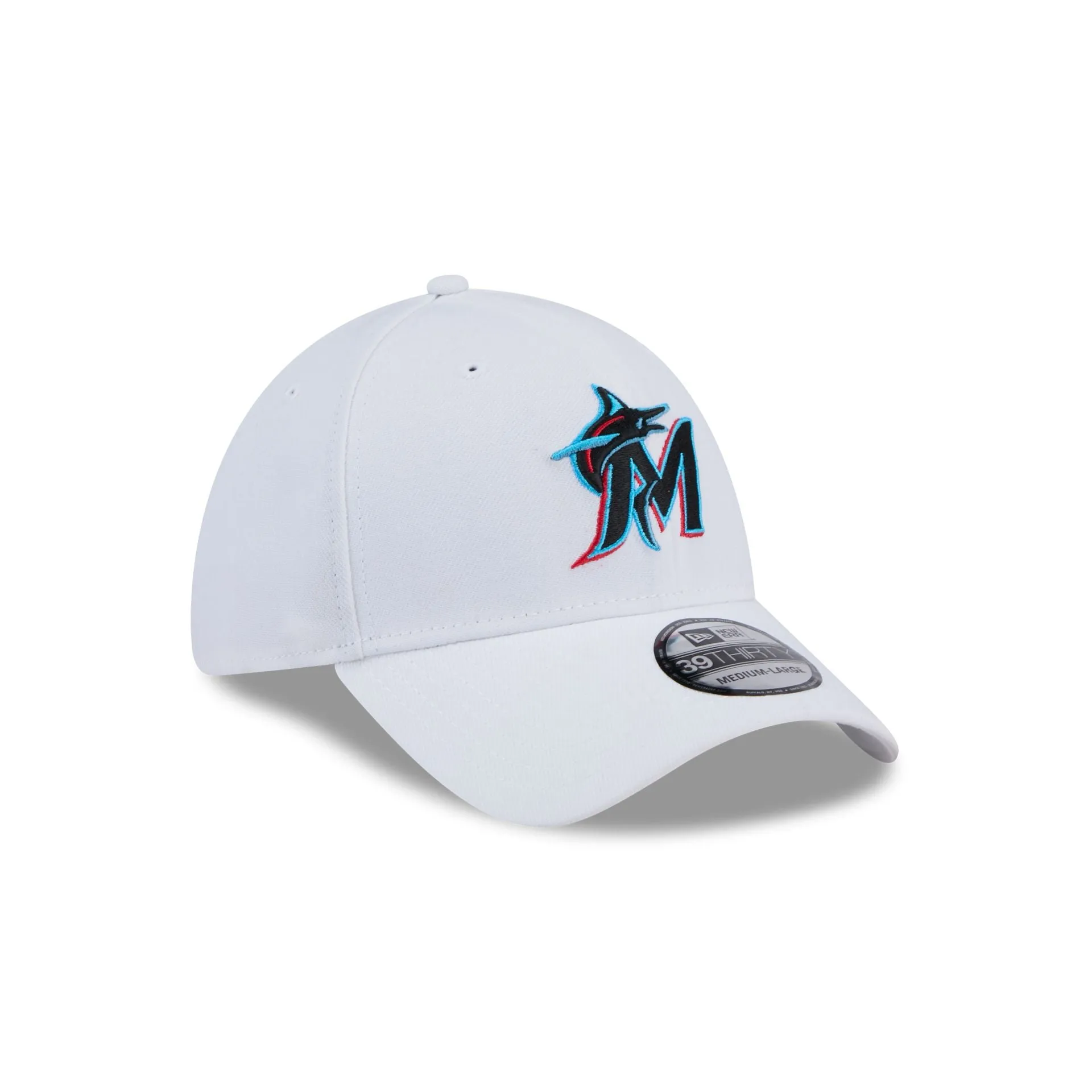 Miami Marlins Optic White 39THIRTY Stretch Fit Hat sold by New Era product image thumbnail 3
