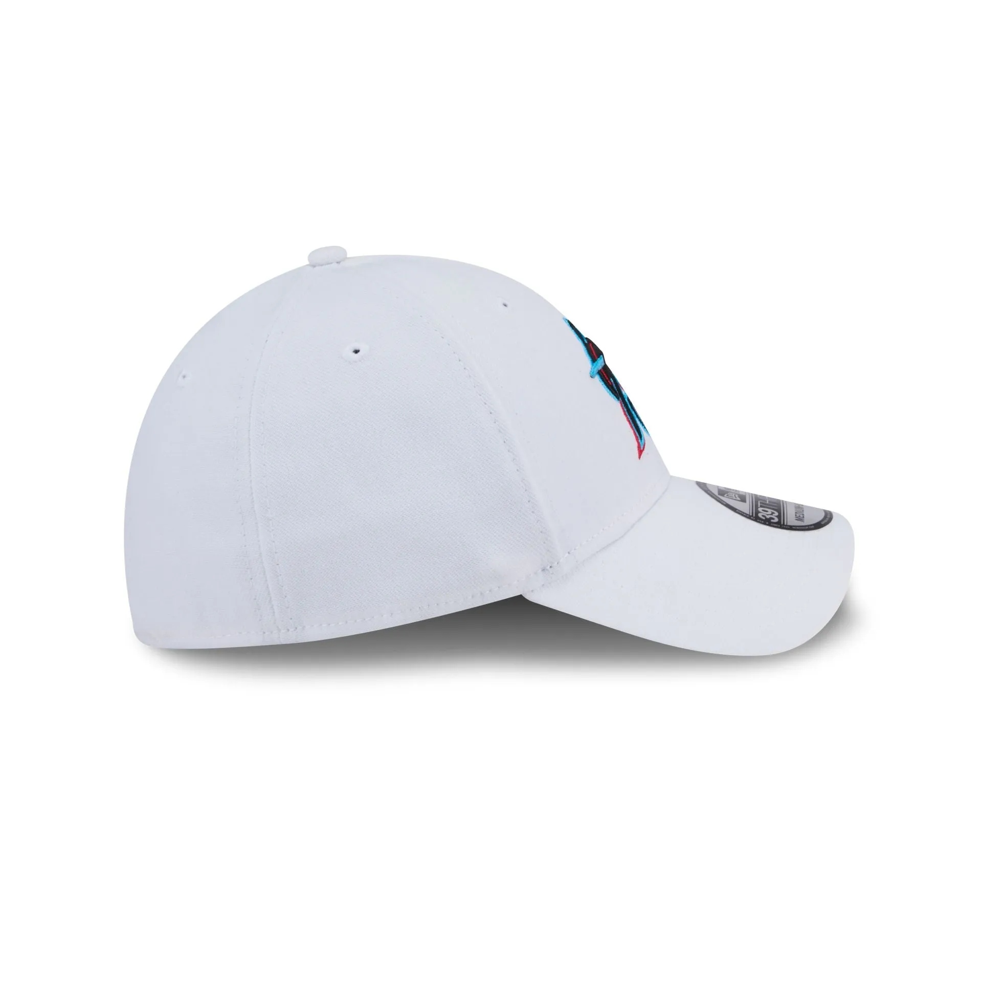 Miami Marlins Optic White 39THIRTY Stretch Fit Hat sold by New Era product image thumbnail 5