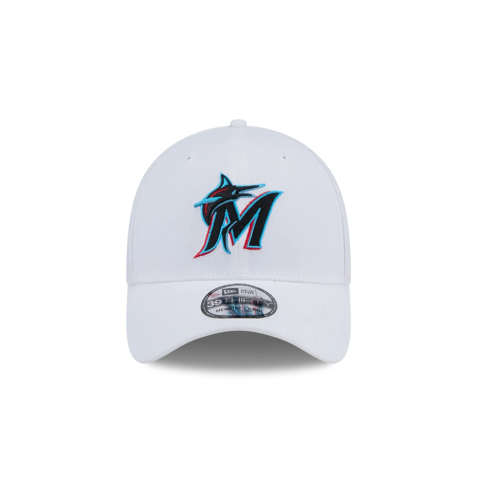 Miami Marlins Optic White 39THIRTY Stretch Fit Hat sold by New Era product image thumbnail 2