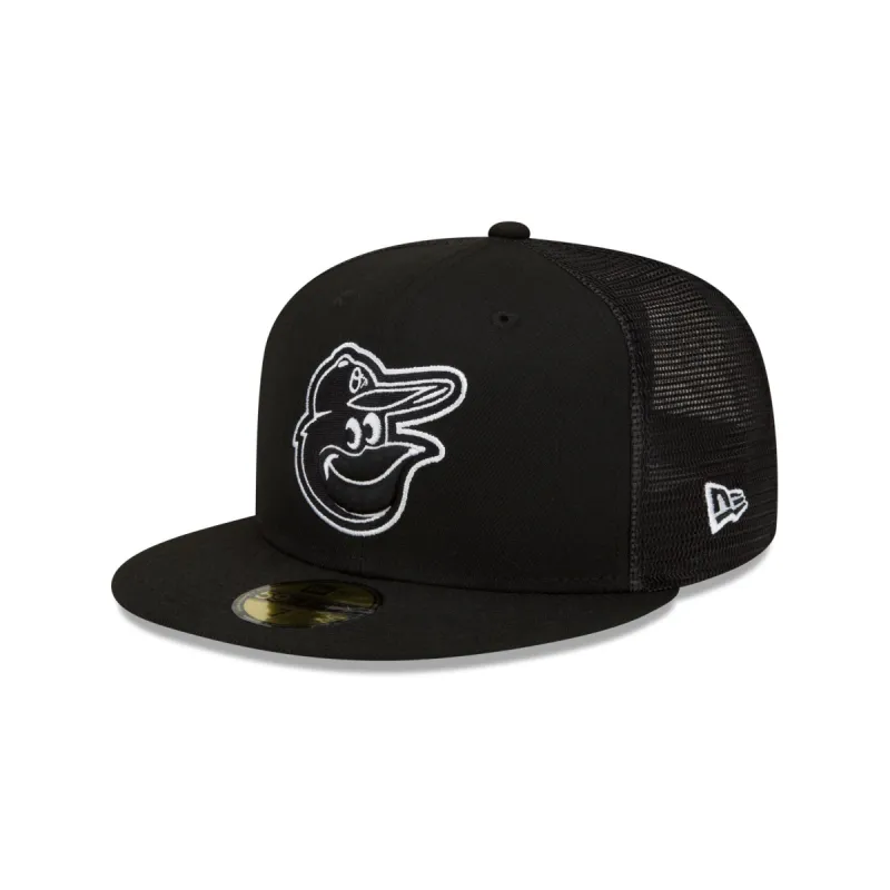 Baltimore Orioles 2023 Batting Practice Black 59FIFTY Fitted Hat sold by New Era
