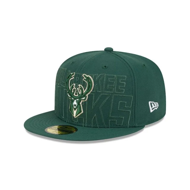 Milwaukee Bucks NBA Authentics 2023 Draft 59FIFTY Fitted Hat sold by New Era