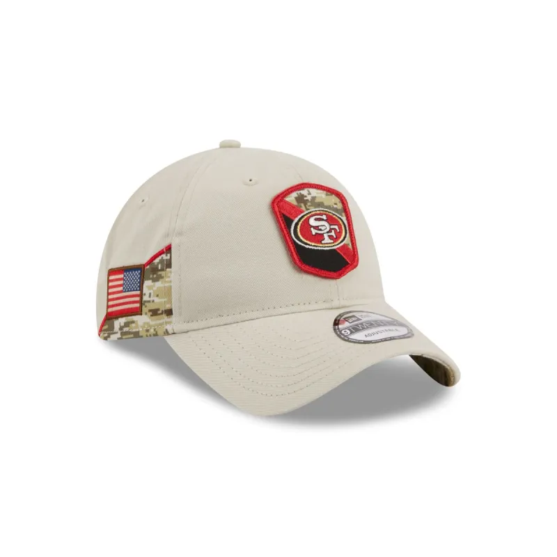 San Francisco 49ers 2023 Salute to Service 9TWENTY Adjustable Hat sold by New Era