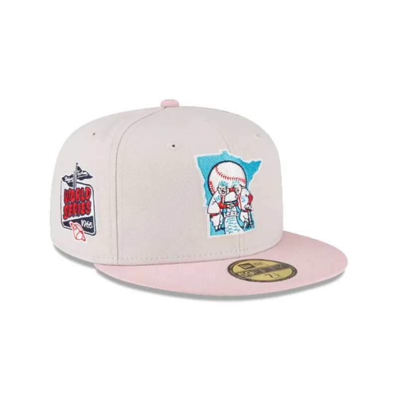 Just Caps Stone Pink Minnesota Twins 59FIFTY Fitted Hat sold by New Era