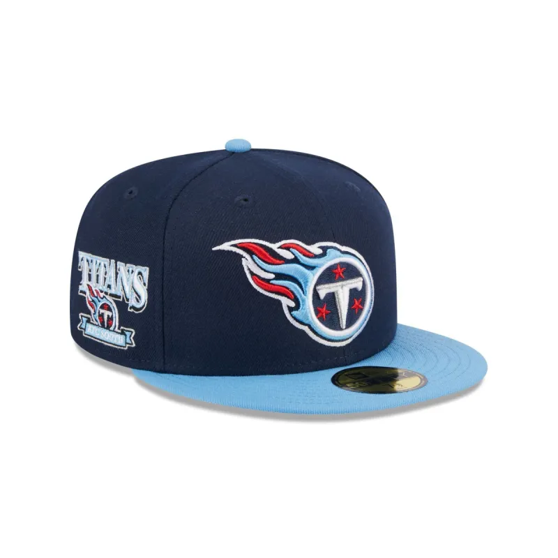 Tennessee Titans Throwback Hidden 59FIFTY Fitted Hat sold by New Era