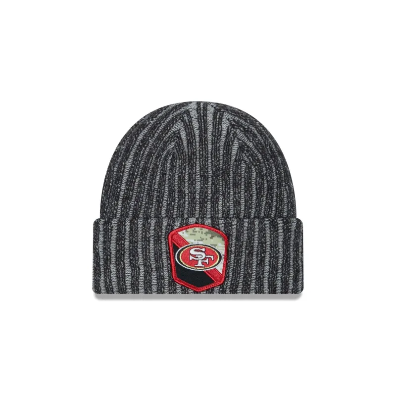 San Francisco 49ers 2023 Salute to Service Knit Hat sold by New Era