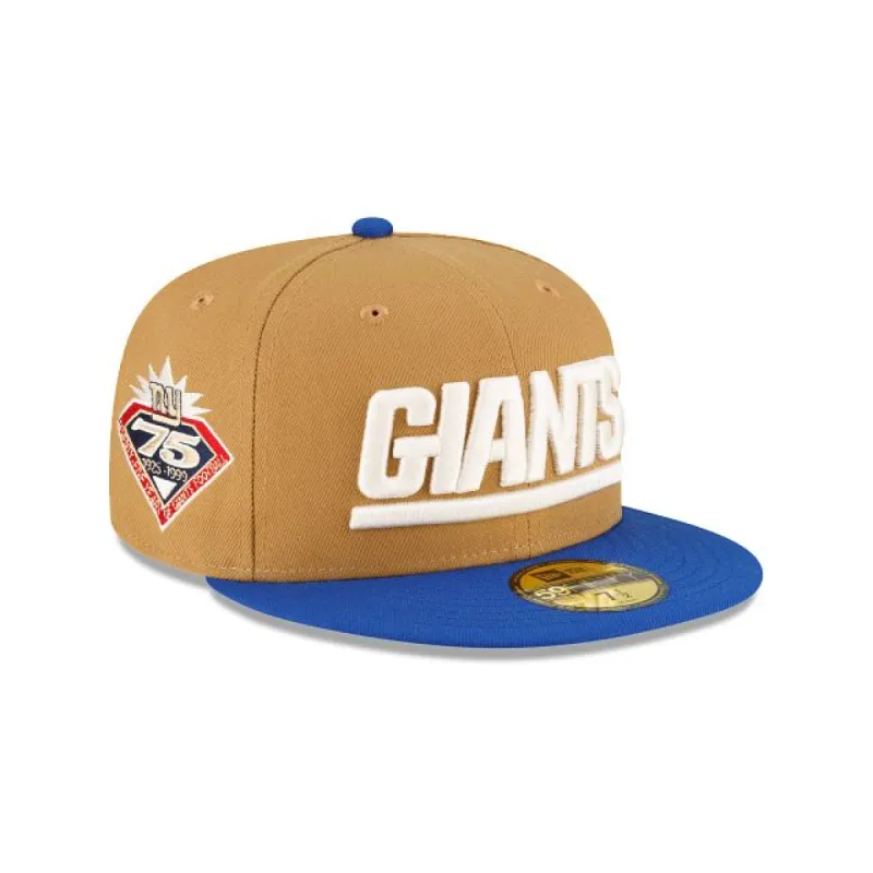 New York Giants Ivory Wheat 59FIFTY Fitted Hat sold by New Era