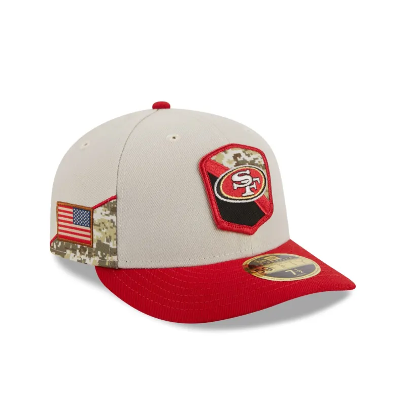 San Francisco 49ers 2023 Salute to Service Low Profile 59FIFTY Fitted Hat sold by New Era