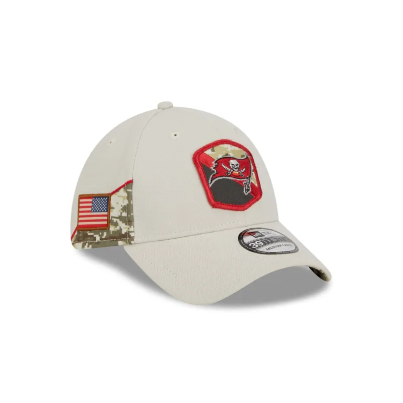 Tampa Bay Buccaneers 2023 Salute to Service 39THIRTY Stretch Fit Hat sold by New Era