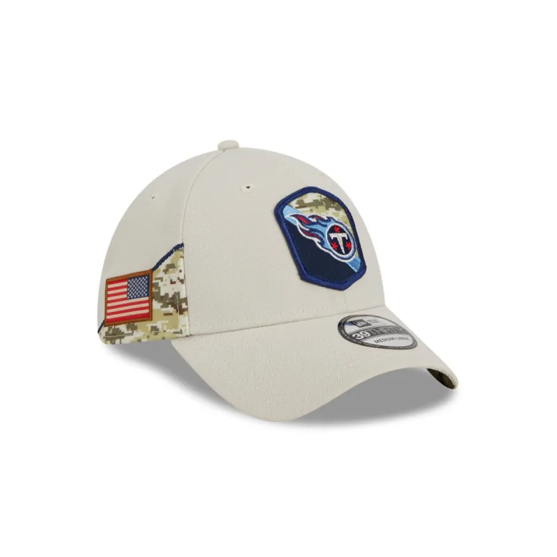 Tennessee Titans 2023 Salute to Service 39THIRTY Stretch Fit Hat sold by New Era