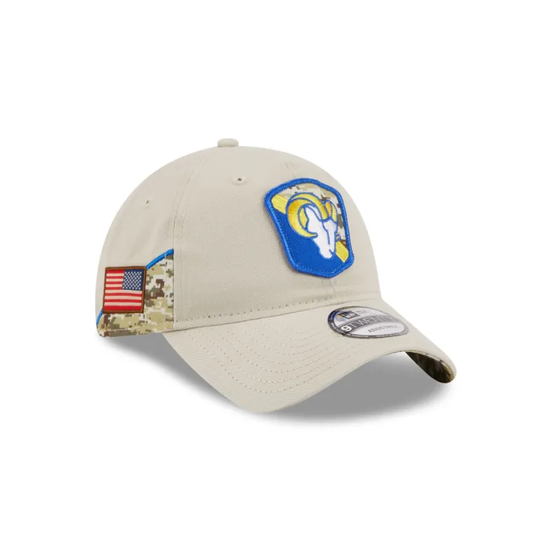 Los Angeles Rams 2023 Salute to Service 9TWENTY Adjustable Hat sold by New Era