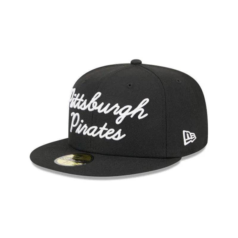 Pittsburgh Pirates Fairway Script 59FIFTY Fitted Hat sold by New Era