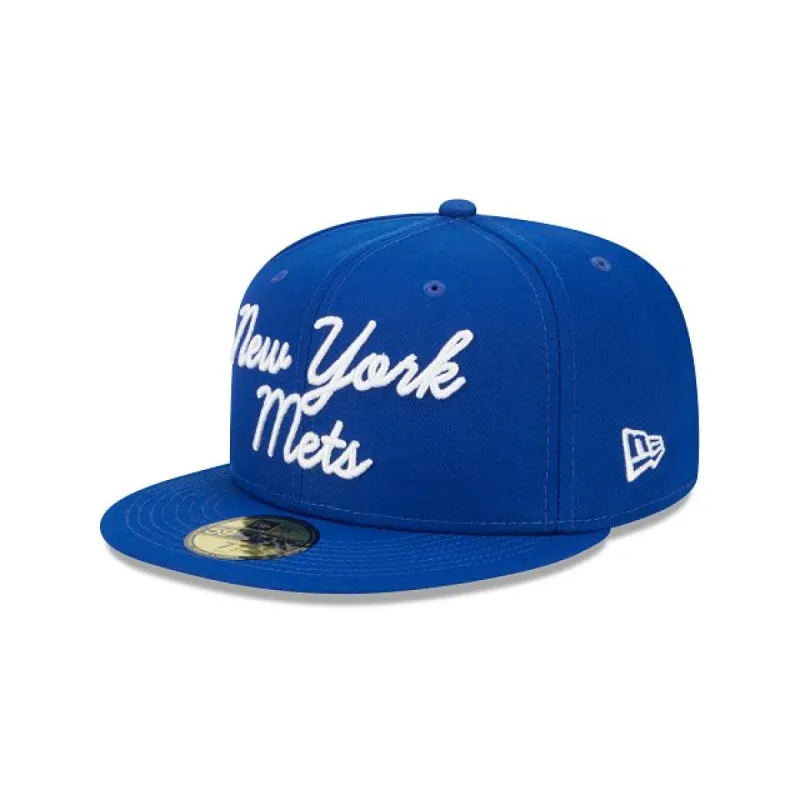 New York Mets Fairway Script 59FIFTY Fitted Hat sold by New Era