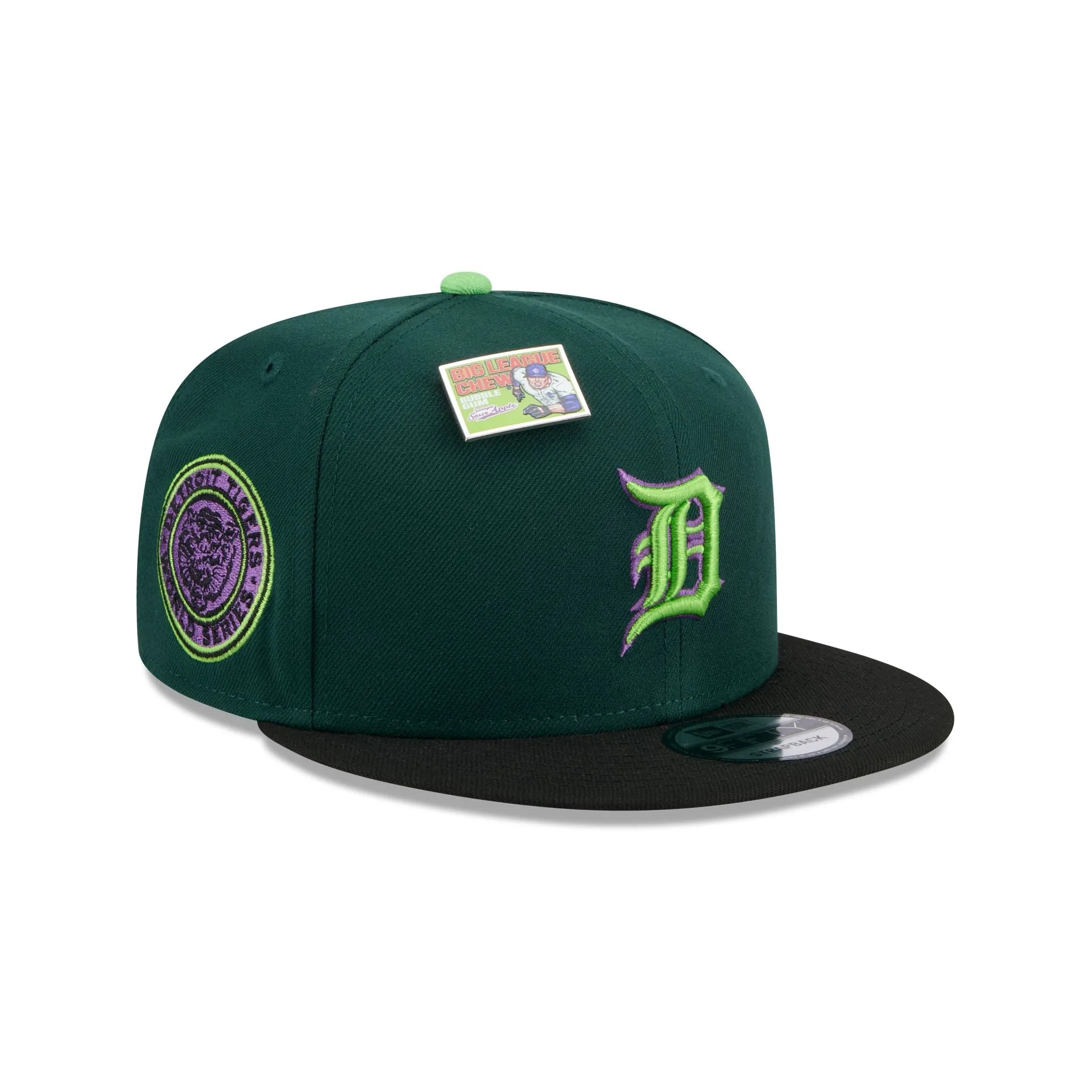 Big League Chew X Detroit Tigers Sour Apple 9FIFTY Snapback Hat sold by New Era