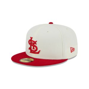 St. Louis Cardinals Throwback White 59FIFTY Fitted Hat sold by New Era