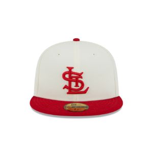 St. Louis Cardinals Throwback White 59FIFTY Fitted Hat sold by New Era
