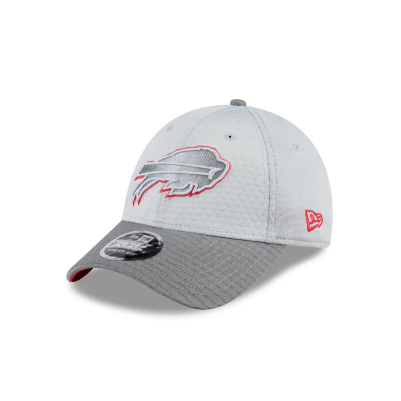 Buffalo Bills 2024 Training Gray 9FORTY Stretch-Snap Hat sold by New Era
