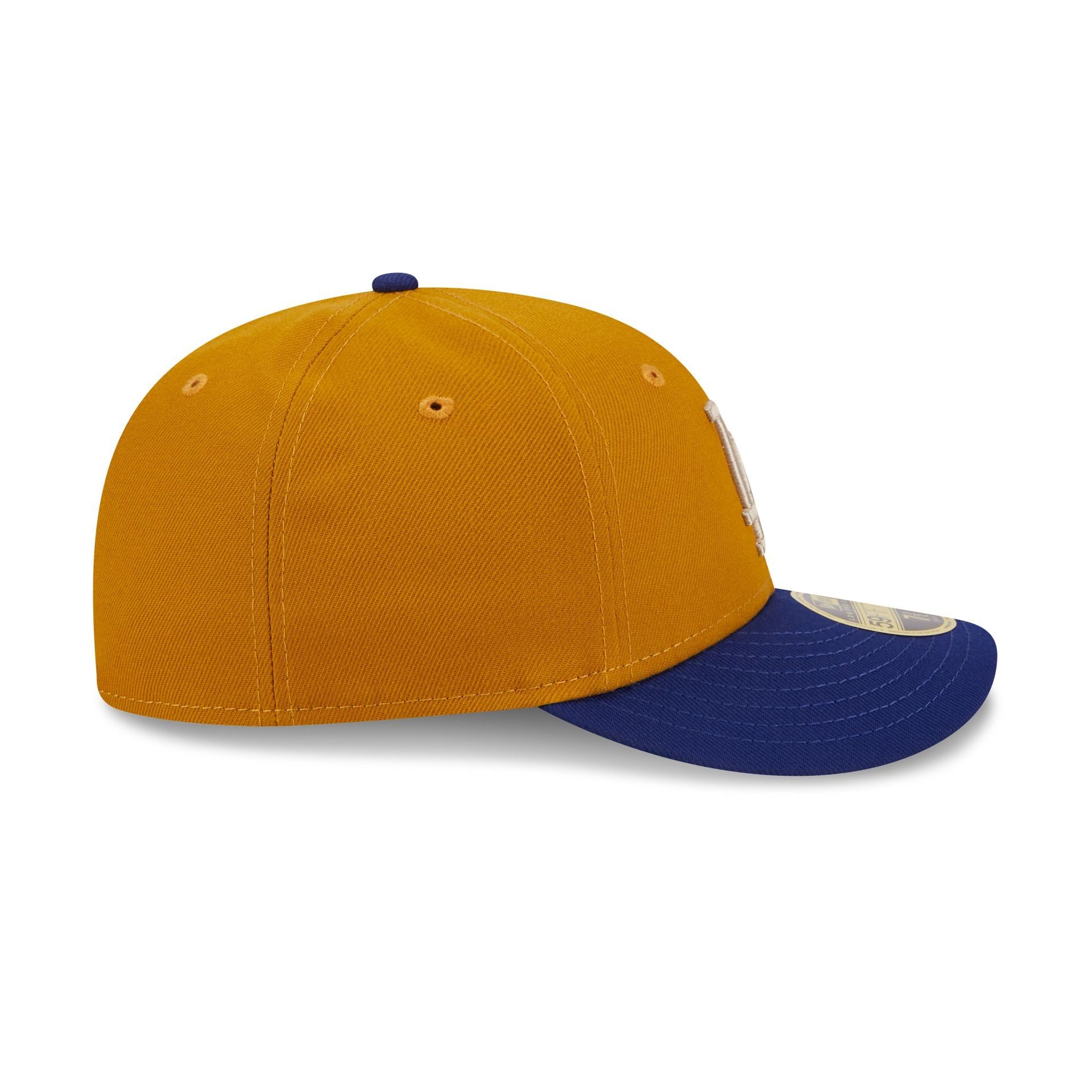 Los Angeles Dodgers Vintage Gold Low Profile 59FIFTY Fitted Hat sold by New Era product image thumbnail 5