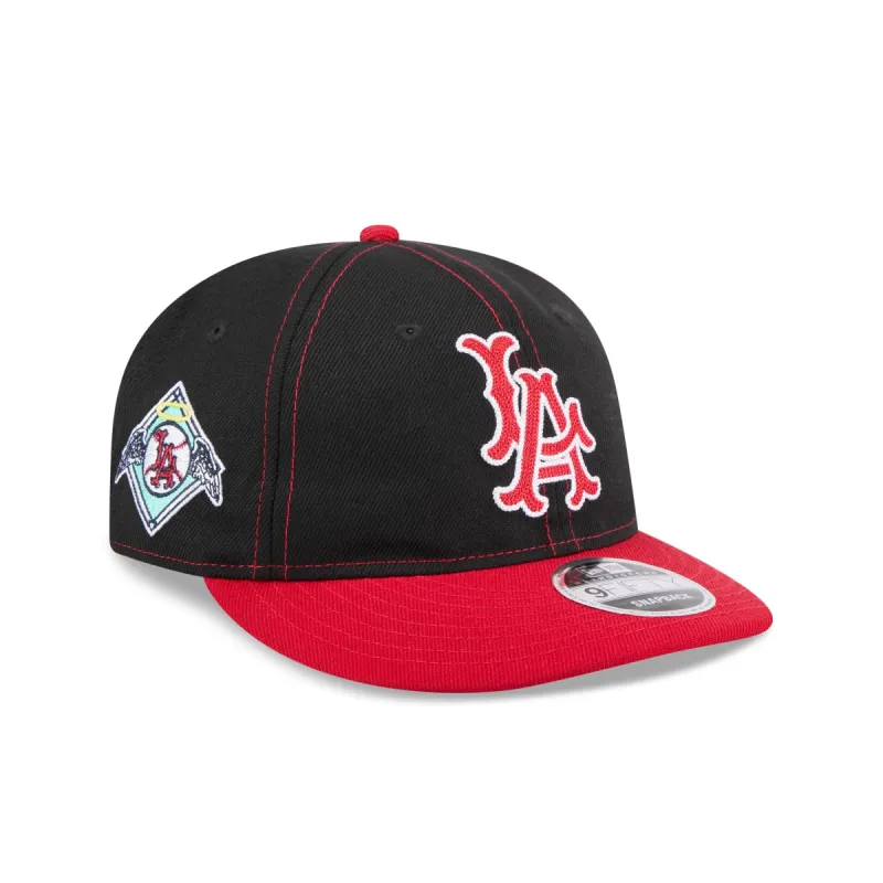 Los Angeles Angels Thunder Crown Retro Crown 9FIFTY Snapback Hat sold by New Era