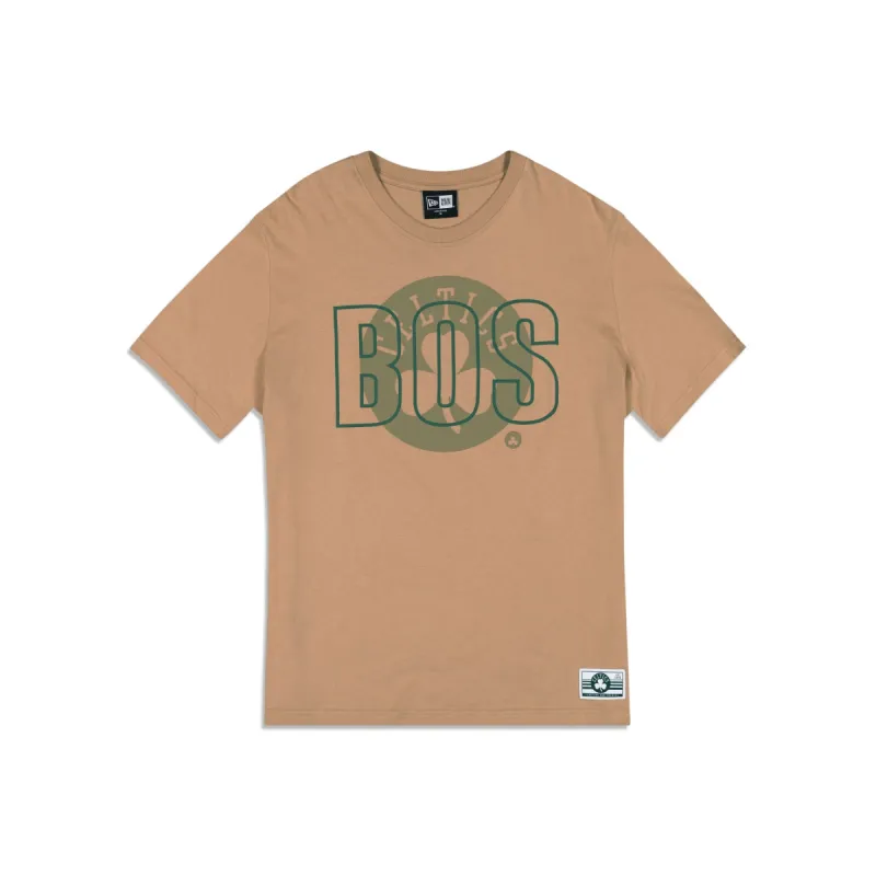 Boston Celtics 2023 City Edition Tan T-Shirt sold by New Era