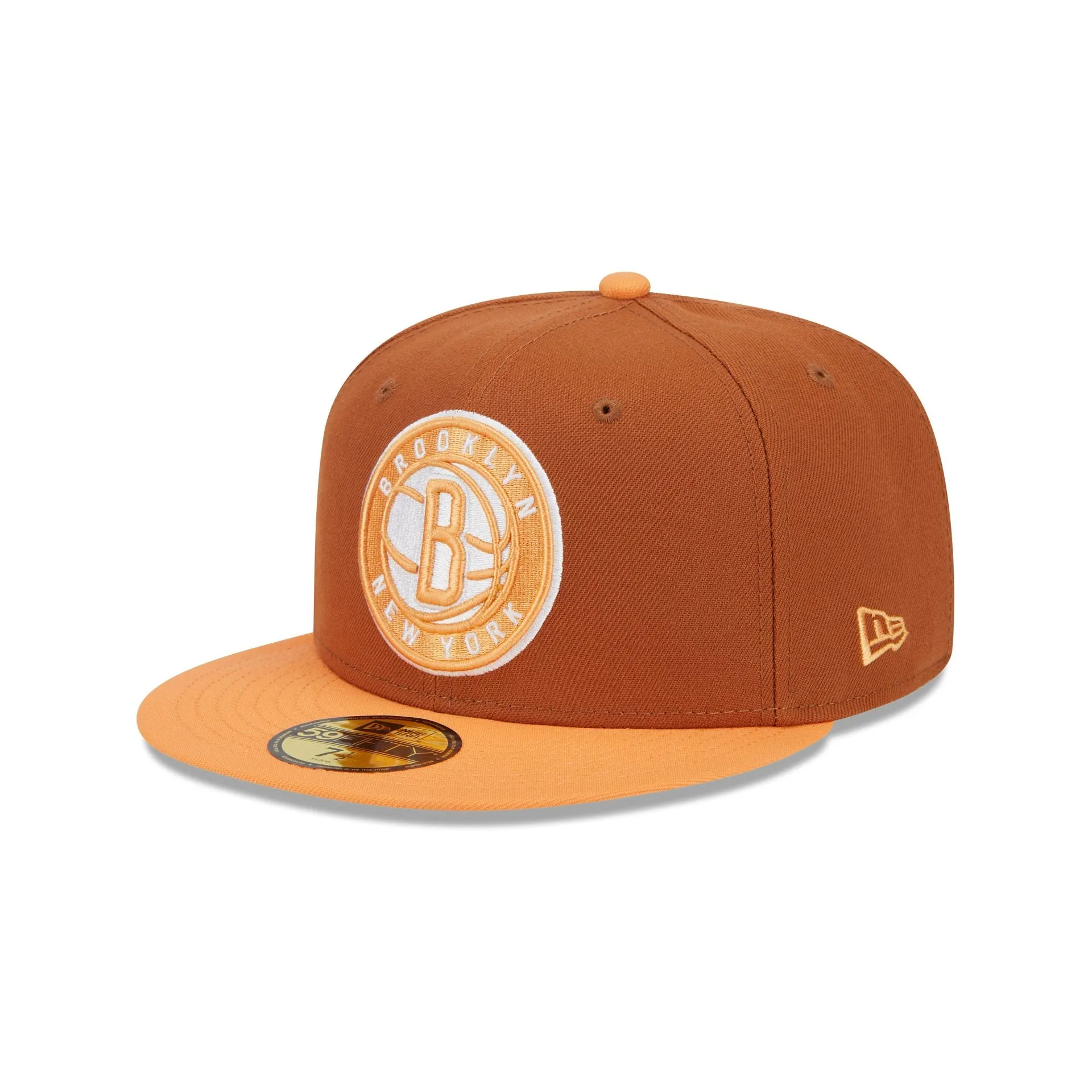 Brooklyn Nets Color Pack Earthy Brown 59FIFTY Fitted Hat sold by New Era