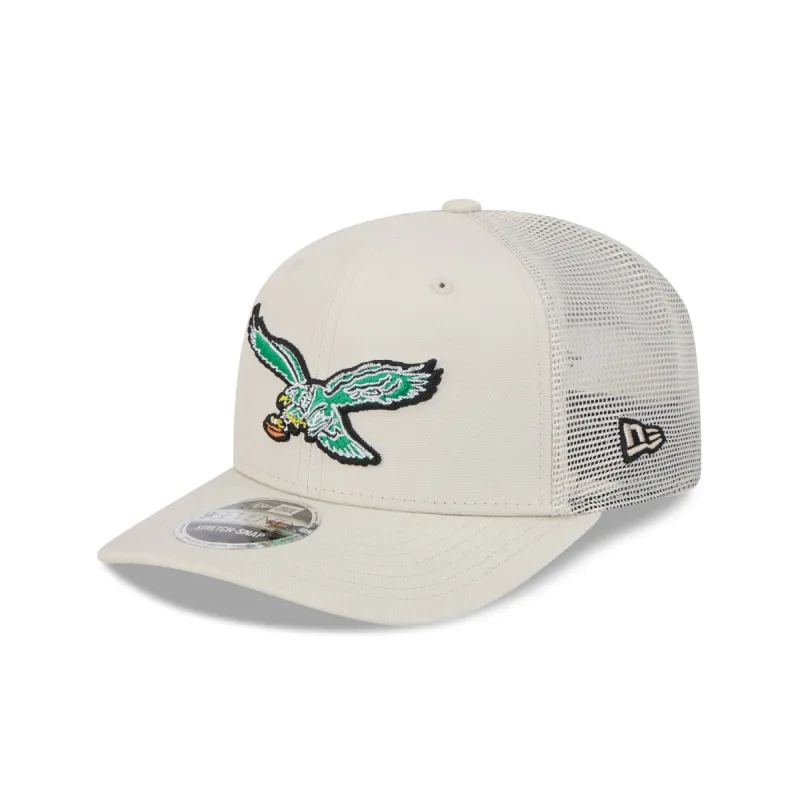 Philadelphia Eagles Canvas 9SEVENTY Trucker Hat sold by New Era