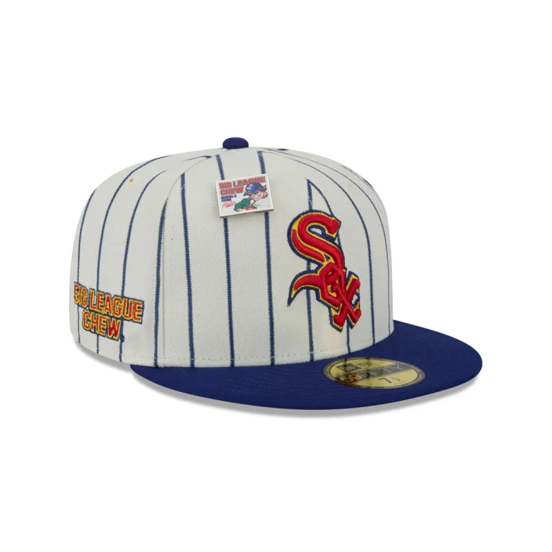 Big League Chew X Chicago White Sox Pinstripe 59FIFTY Fitted Hat sold by New Era