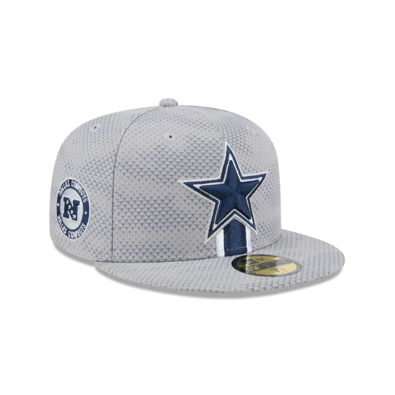 Dallas Cowboys 2024 Sideline Gray 59FIFTY Fitted Hat sold by New Era