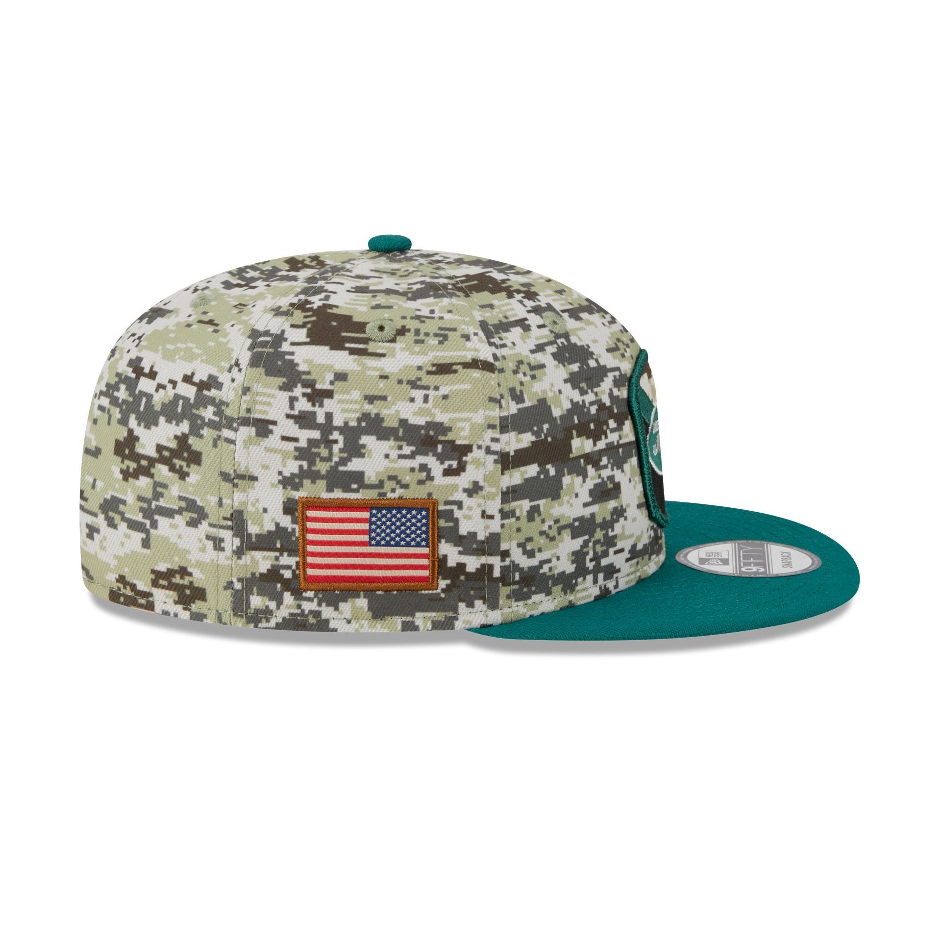 New York Jets 2023 Salute to Service Camo 9FIFTY Snapback Hat sold by New Era product image thumbnail 4