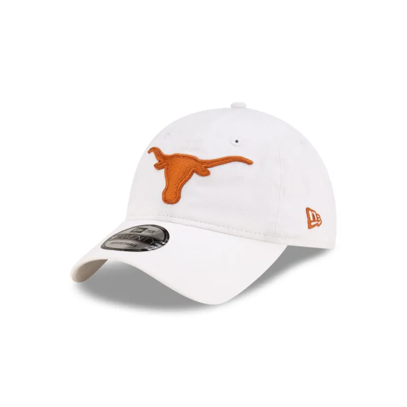 Texas Longhorns White 9TWENTY Adjustable Hat sold by New Era