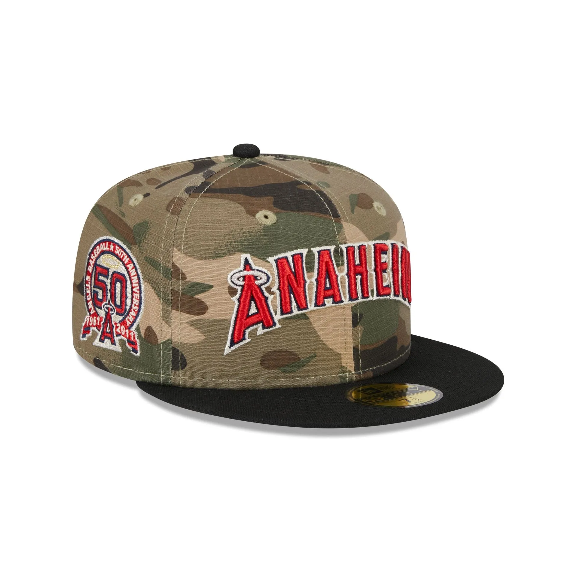 Los Angeles Angels Camo Crown 59FIFTY Fitted Hat sold by New Era