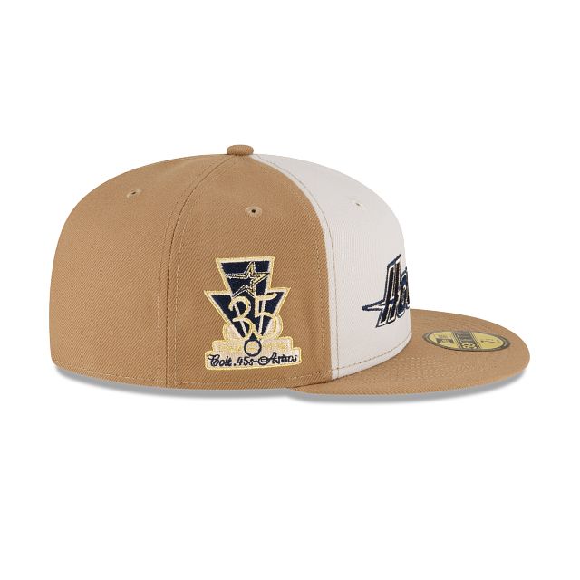 Just Caps Khaki Houston Astros 59FIFTY Fitted Hat sold by New Era product image thumbnail 4