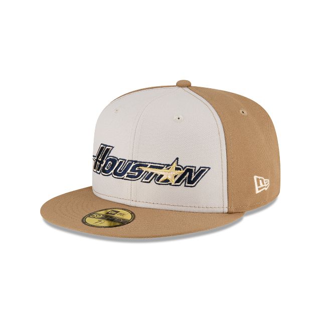 Just Caps Khaki Houston Astros 59FIFTY Fitted Hat sold by New Era product image thumbnail 3