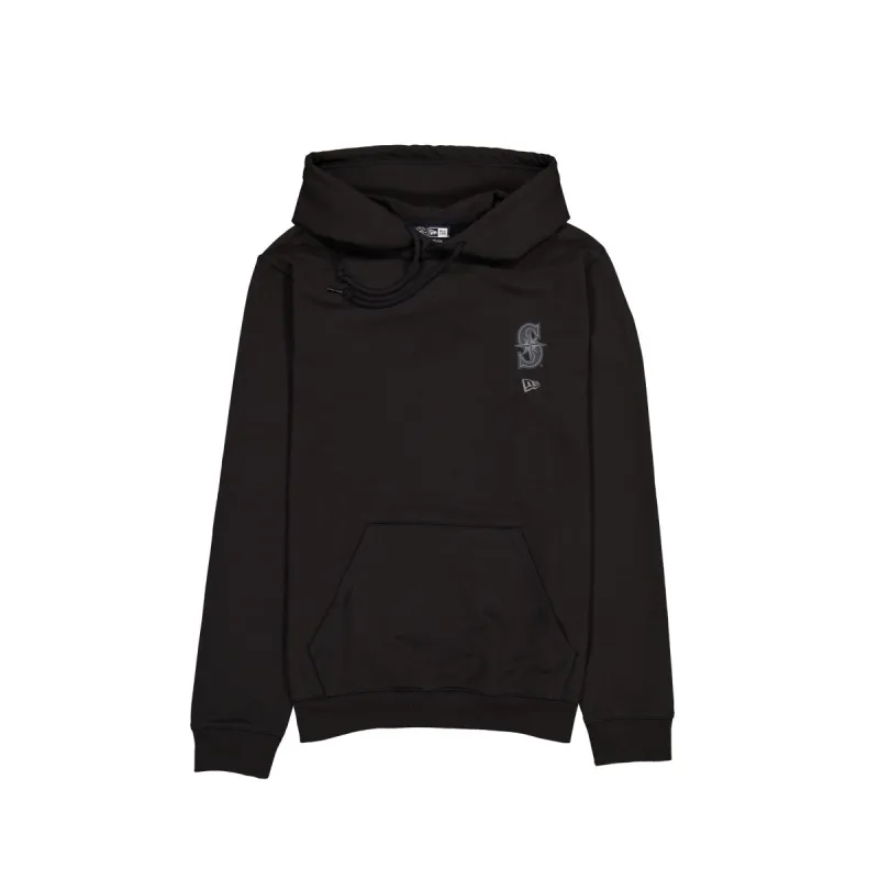 Seattle Mariners Logo Essentials Tonal Black Hoodie sold by New Era